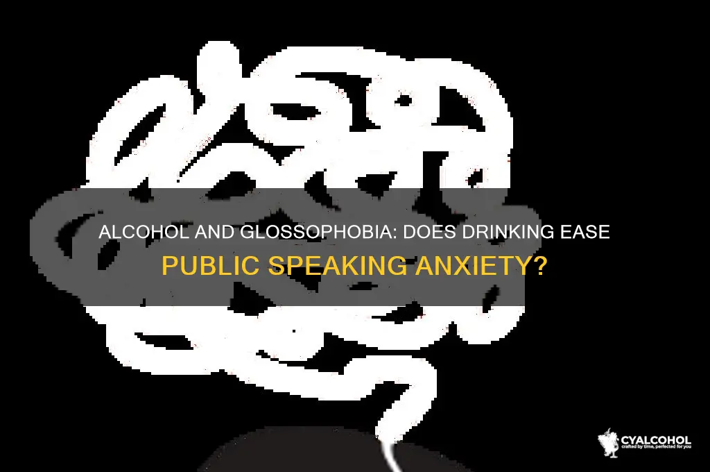 does alcohol control glossophobia