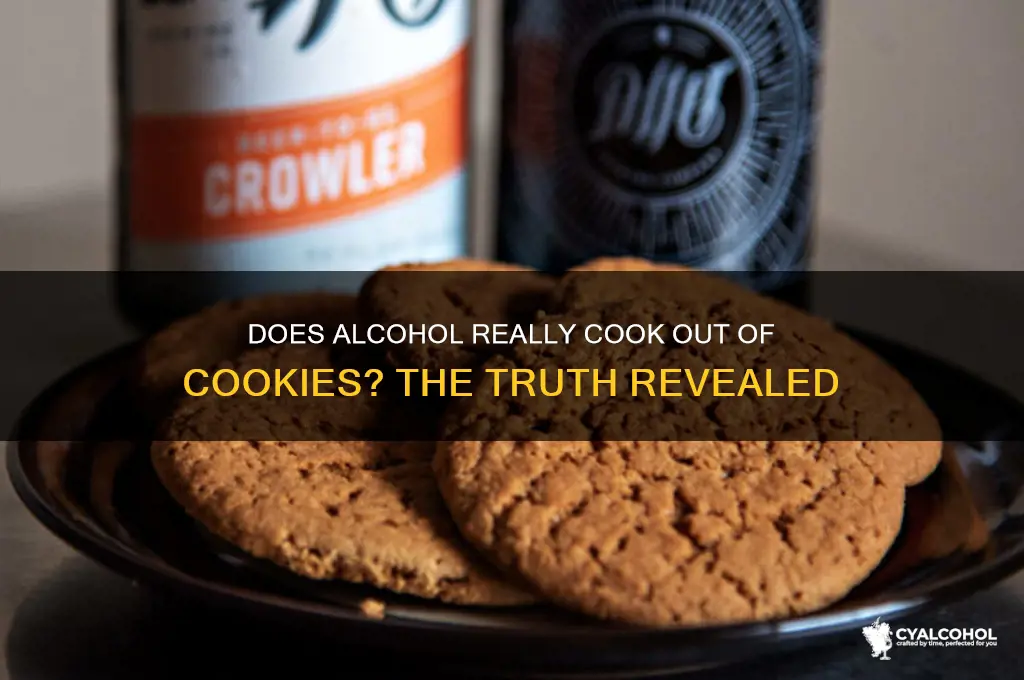does alcohol cook out of cookies
