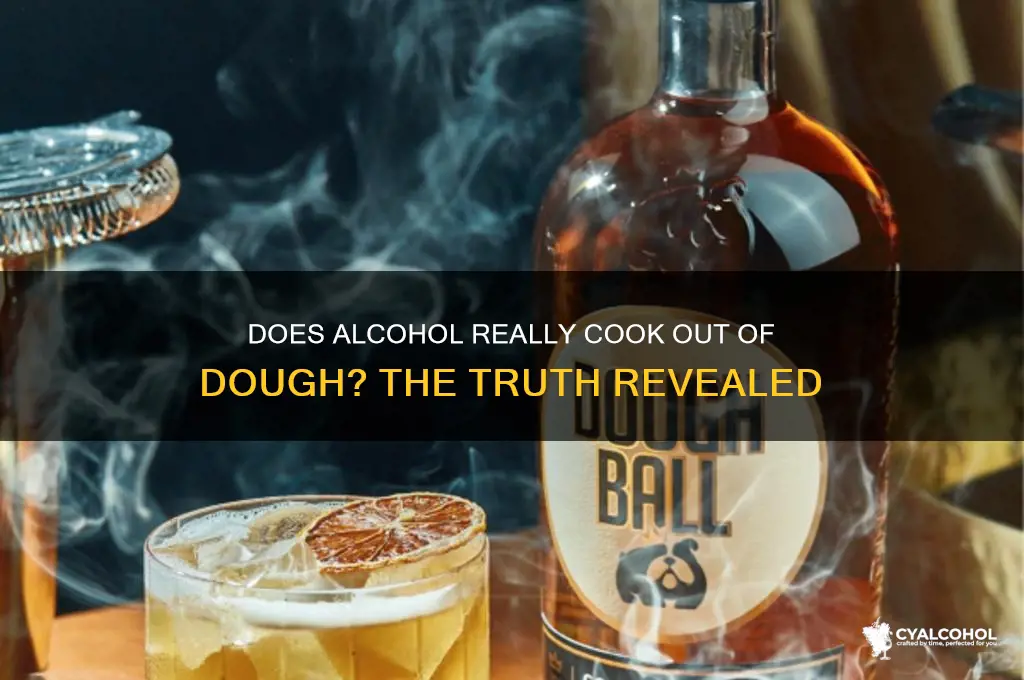 does alcohol cook out of dough