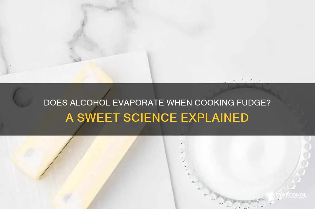 does alcohol cook out of fudge