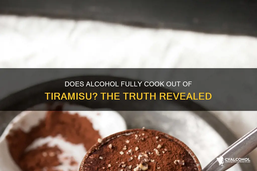does alcohol cook out of tiramisu