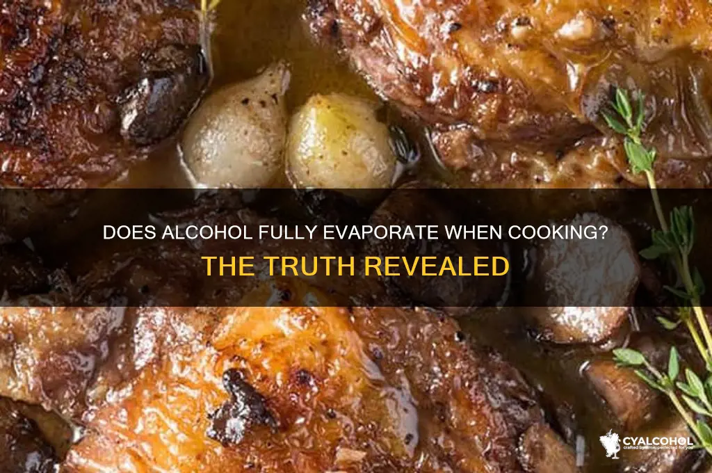 does alcohol cook out when you cook it