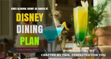 Disney Dining Plan: Alcohol as Snacks?