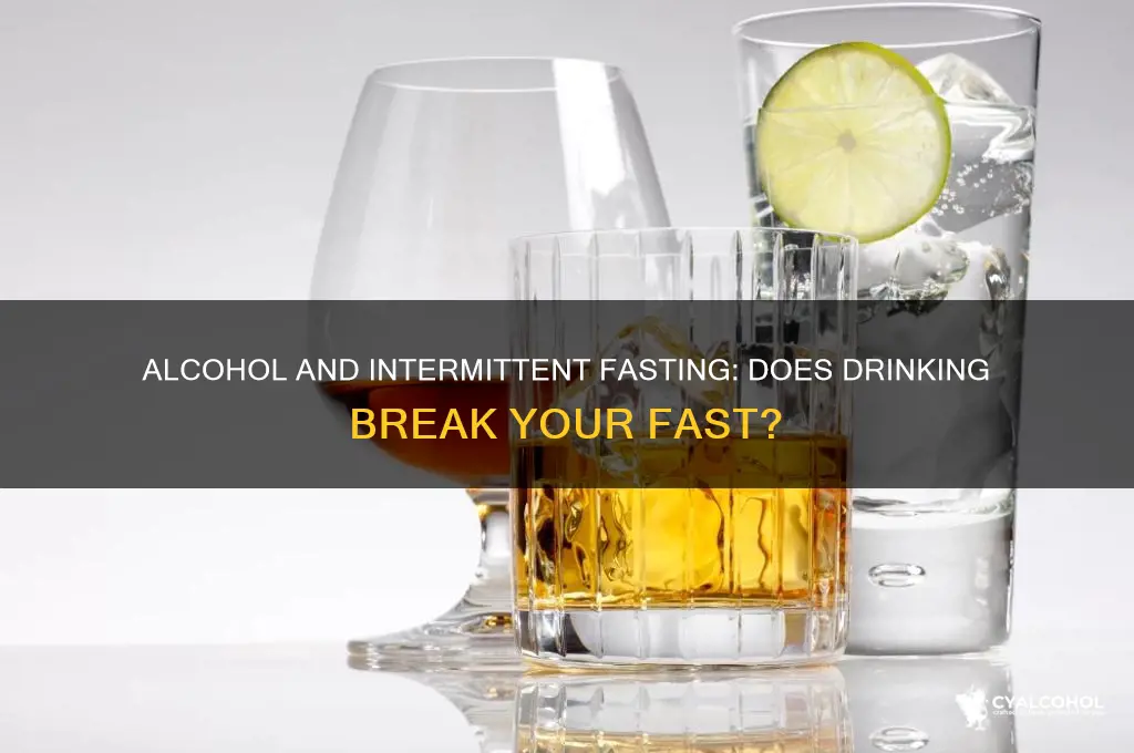 does alcohol count for intermittent fasting