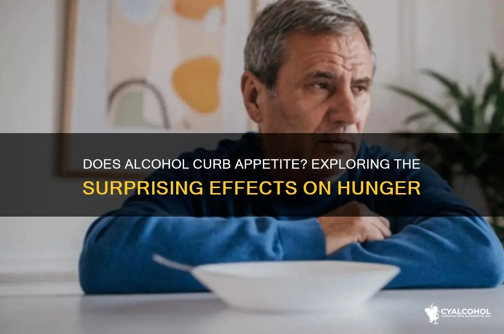 does alcohol curb appetite