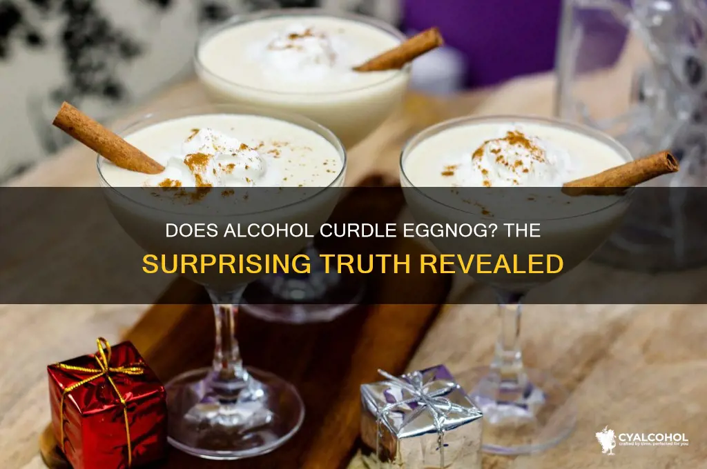 does alcohol curdle eggnog