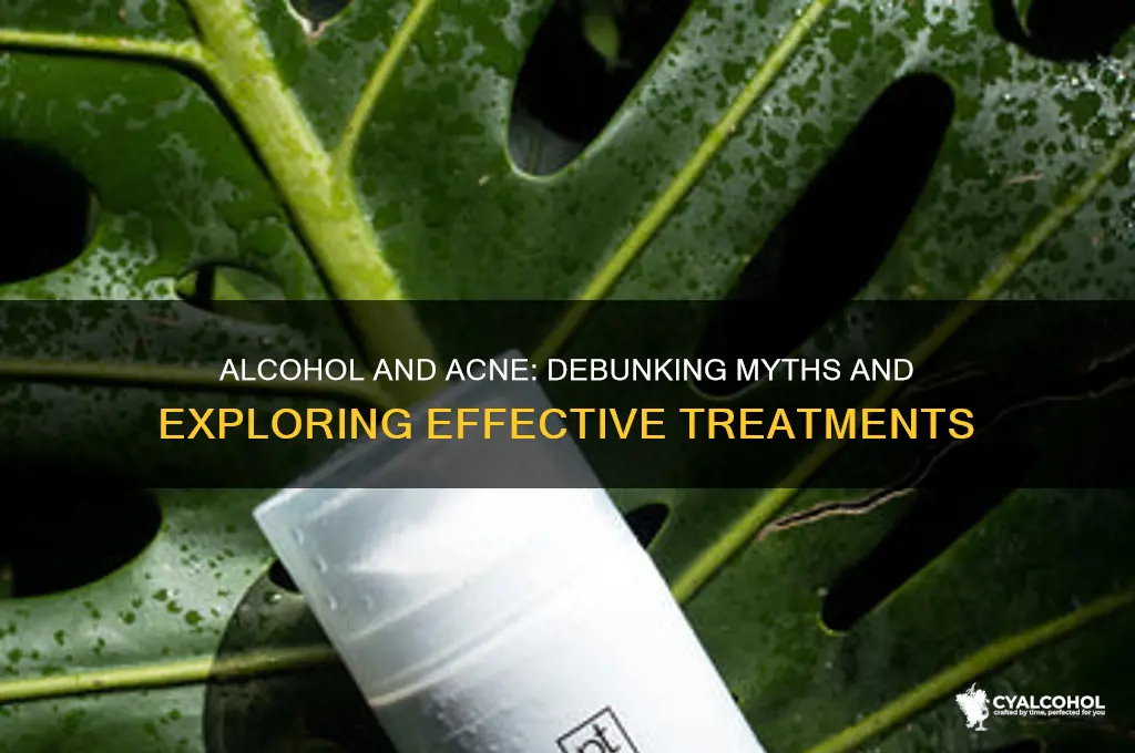does alcohol cure acne