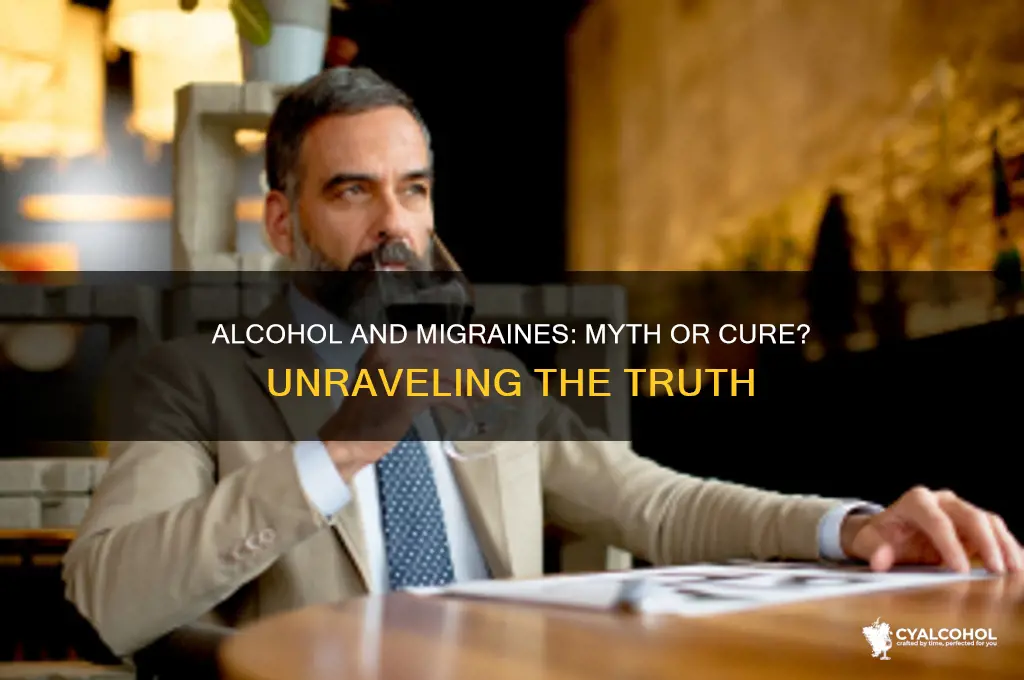 does alcohol cure migraines