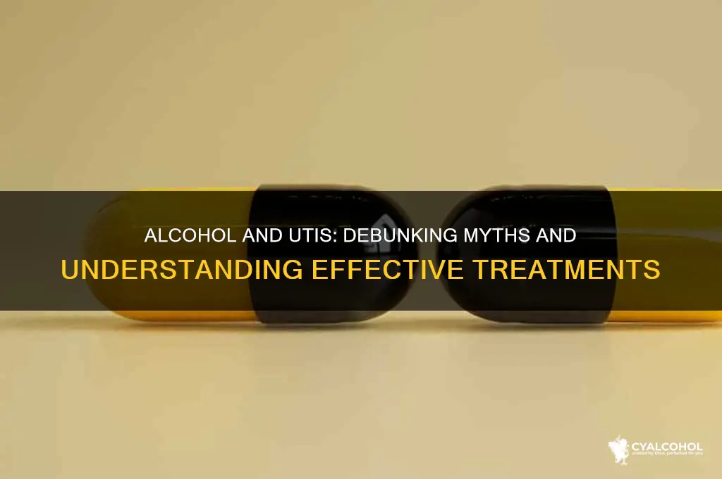 does alcohol cure uti