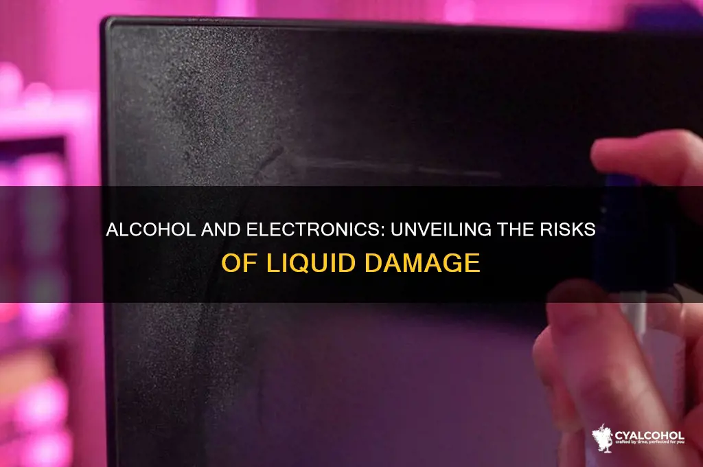 does alcohol damage electronics