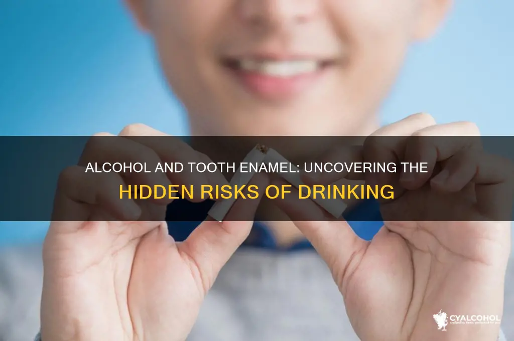 does alcohol damage enamel