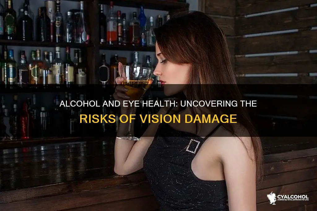 does alcohol damage eyes