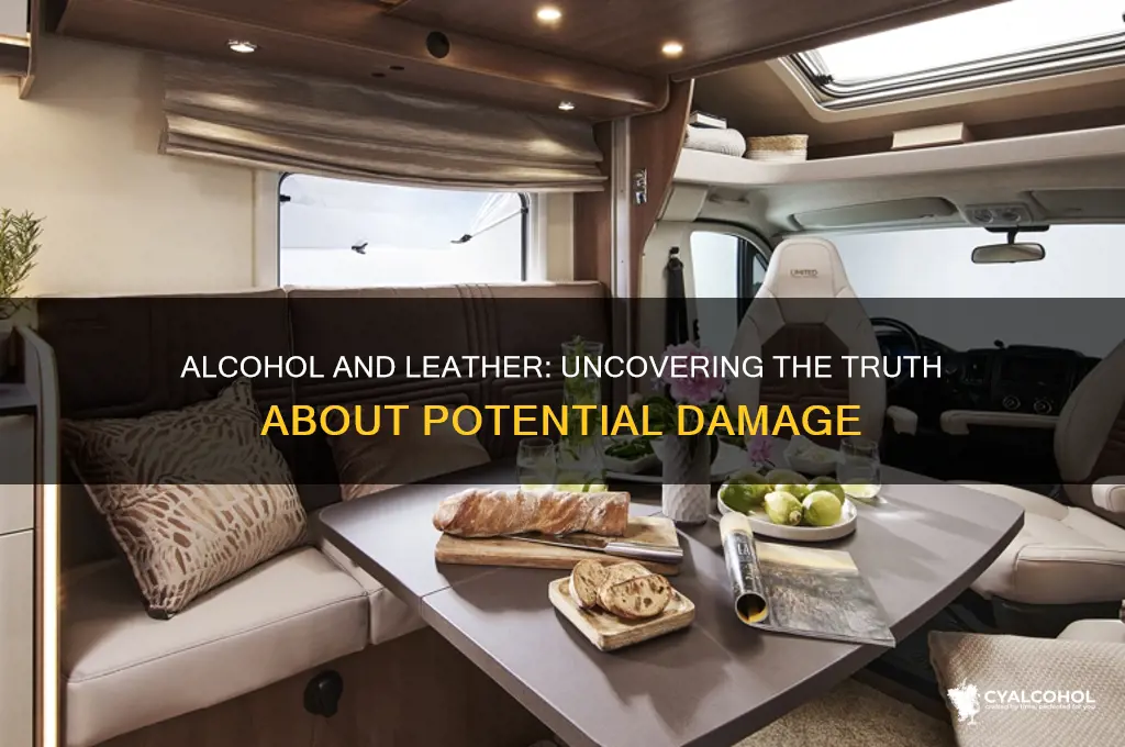 does alcohol damage leather