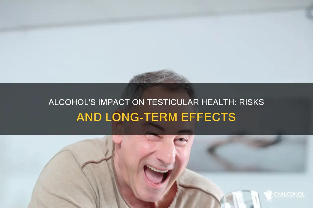 does alcohol damage testicles