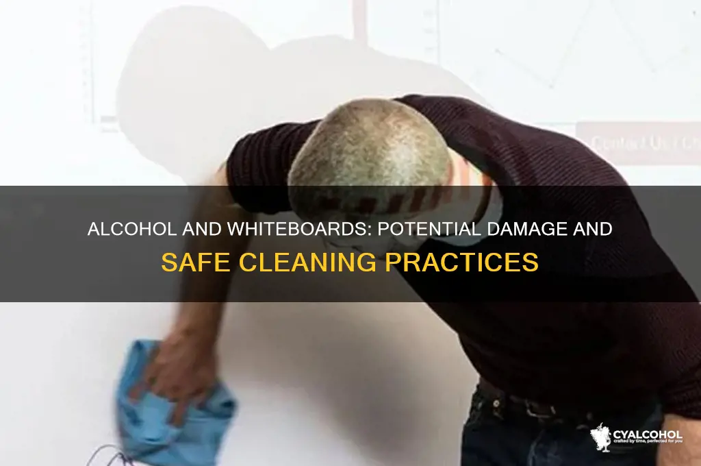 does alcohol damage whiteboard