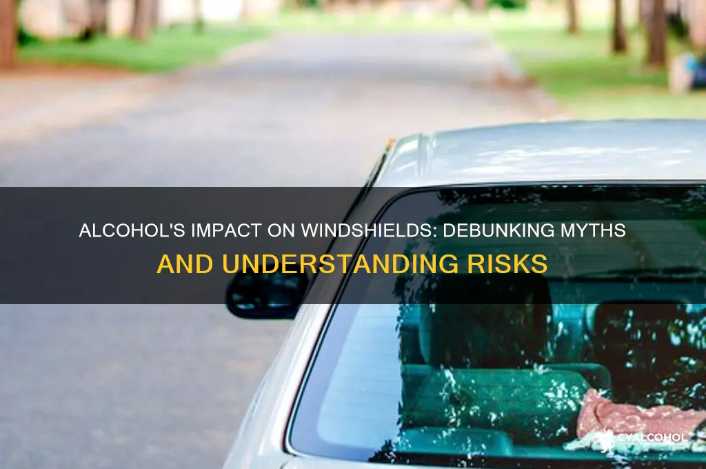 does alcohol damage windshield