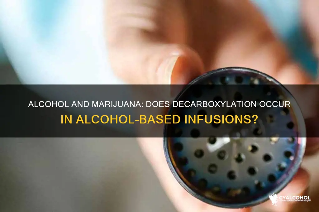 does alcohol decarboxilte mariguana