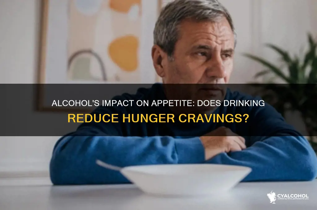 does alcohol decrease appetite
