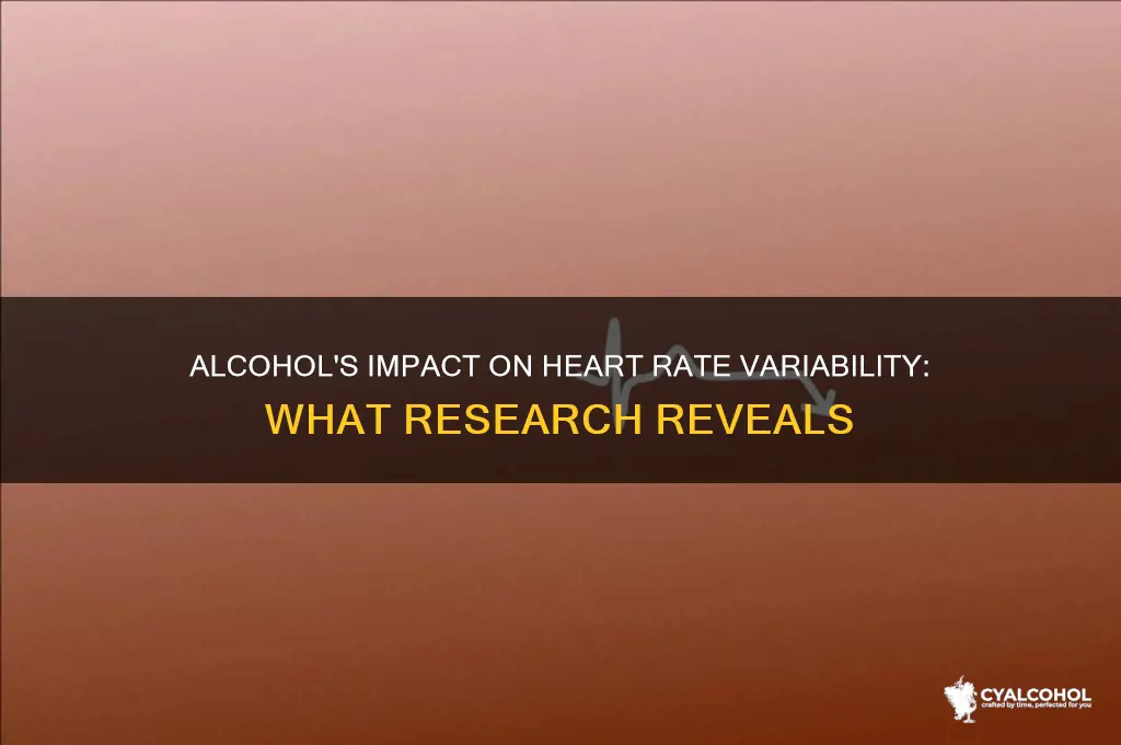 does alcohol decrease hrv