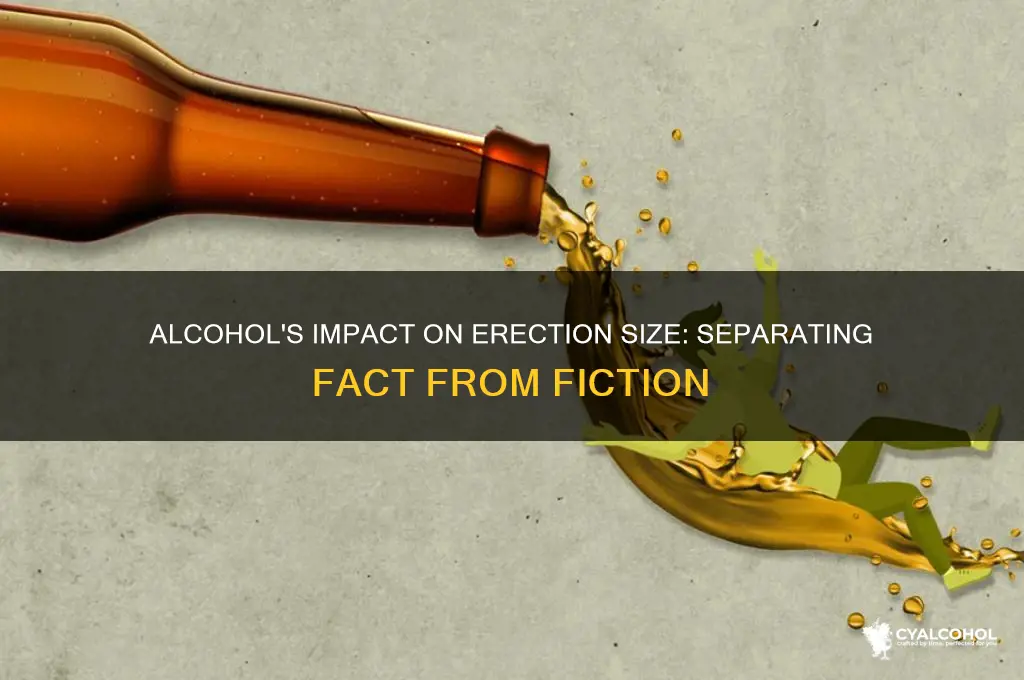 does alcohol decrease size of erection