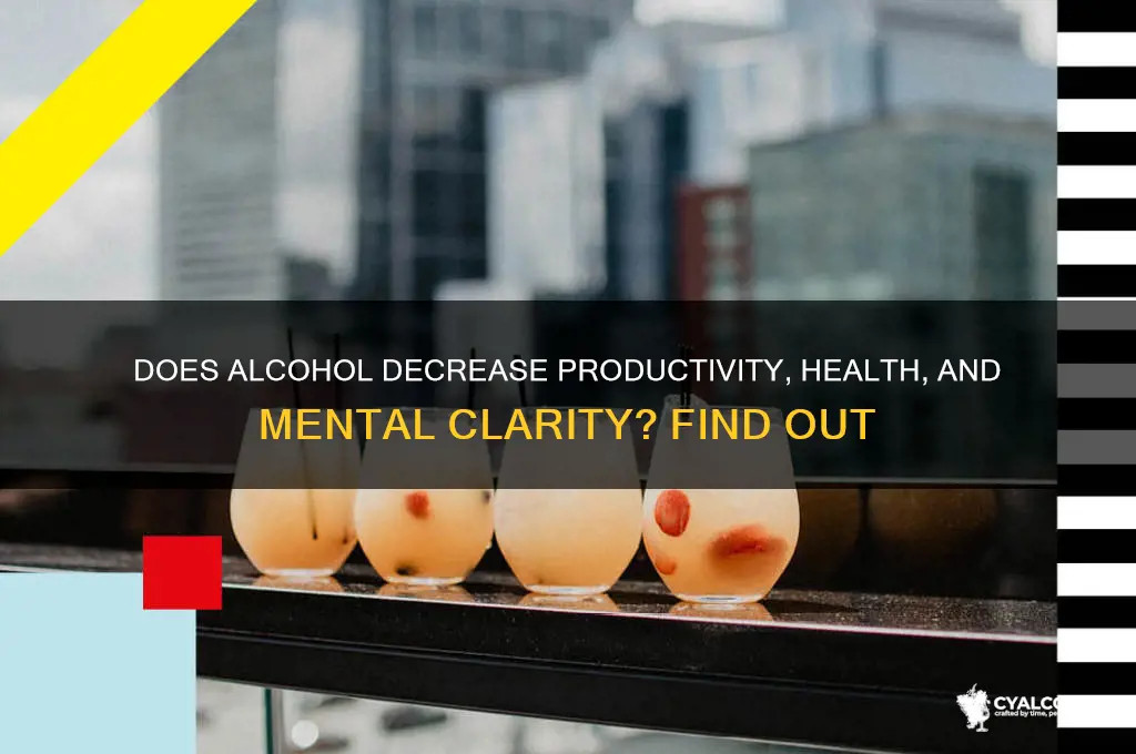 does alcohol decrease