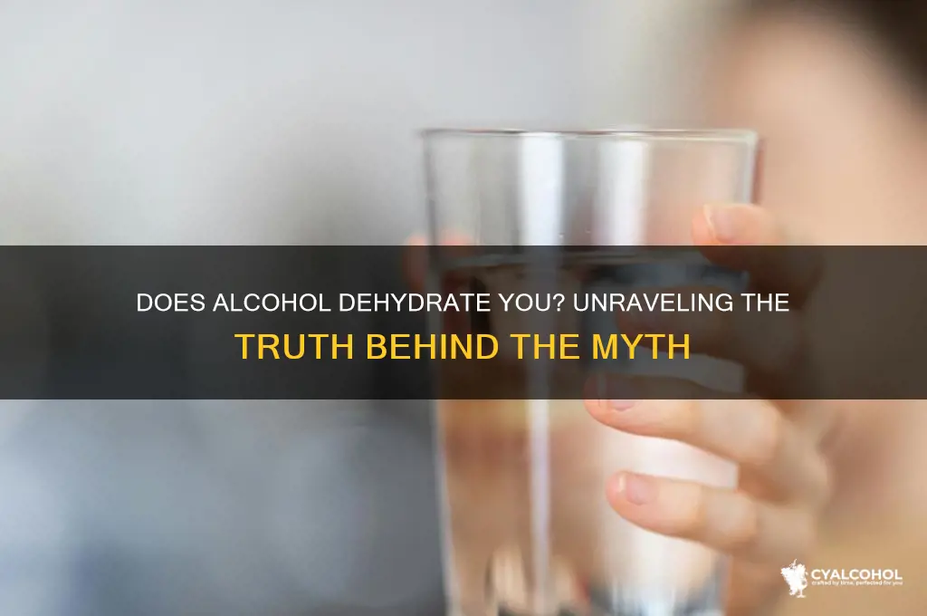does alcohol dehydartae you