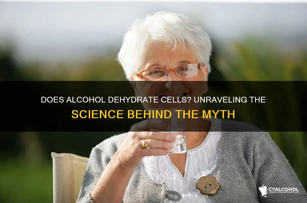 does alcohol dehydrate cells