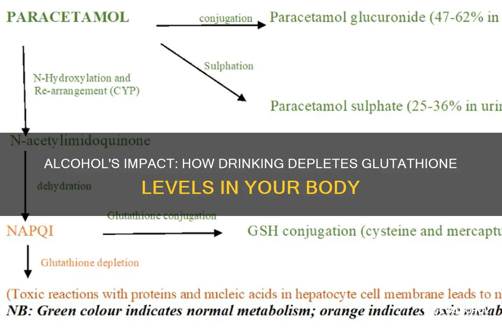 does alcohol deplete glutathione