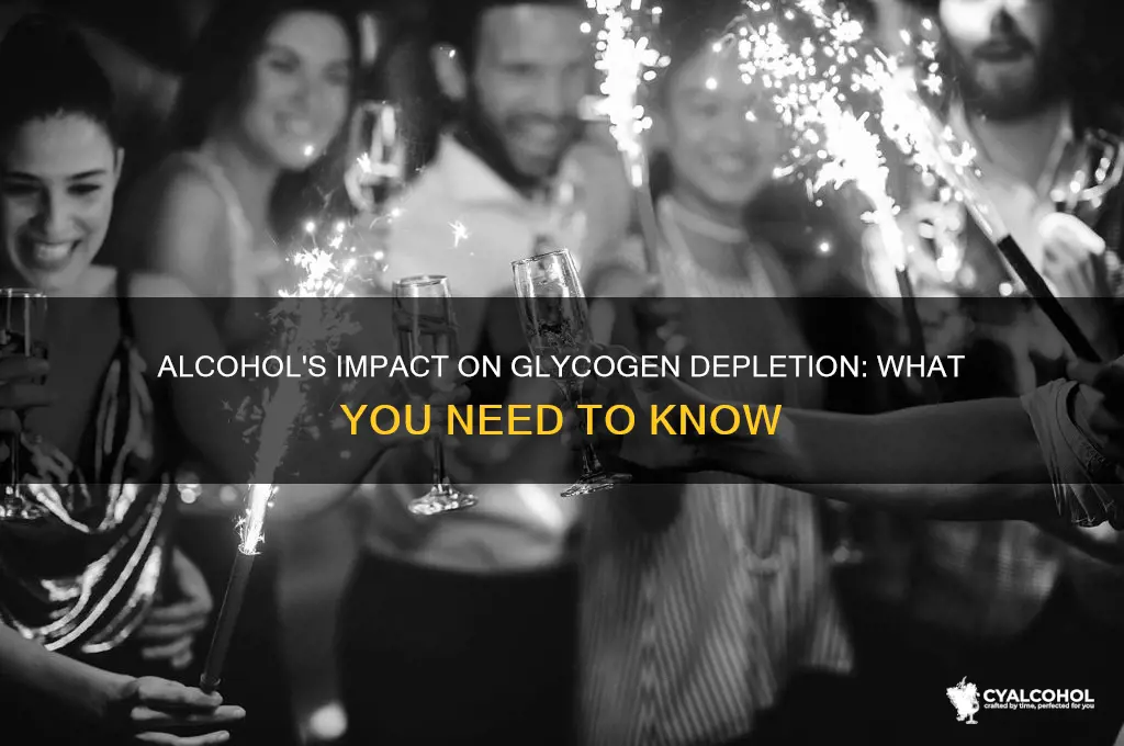 does alcohol deplete glycogen