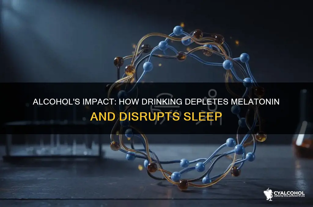 Picture of Alcohol's Impact: How Drinking Depletes Melatonin And Disrupts Sleep ...