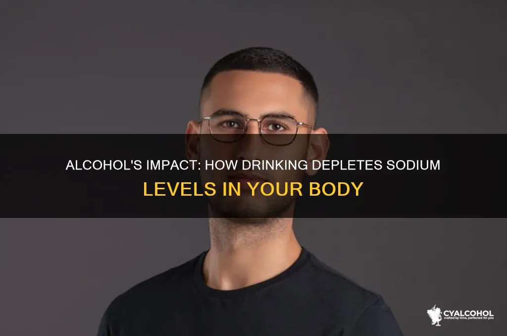 does alcohol deplete sodium