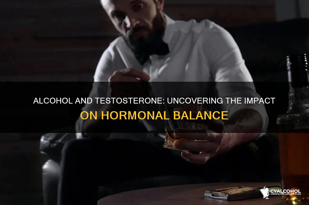 does alcohol deplete testosterone
