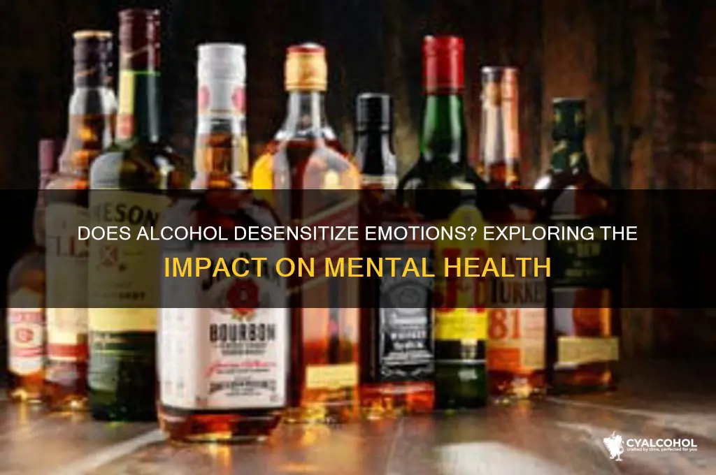 does alcohol desensitize