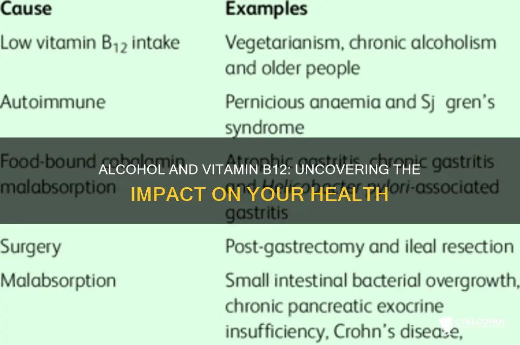 does alcohol destroy b12