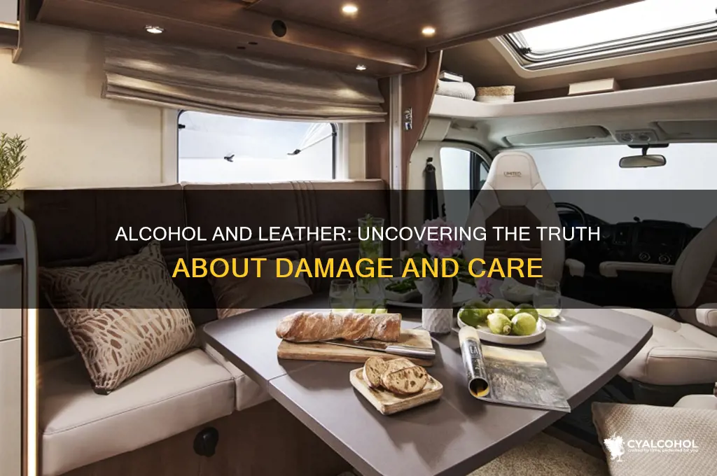 does alcohol destroy leather