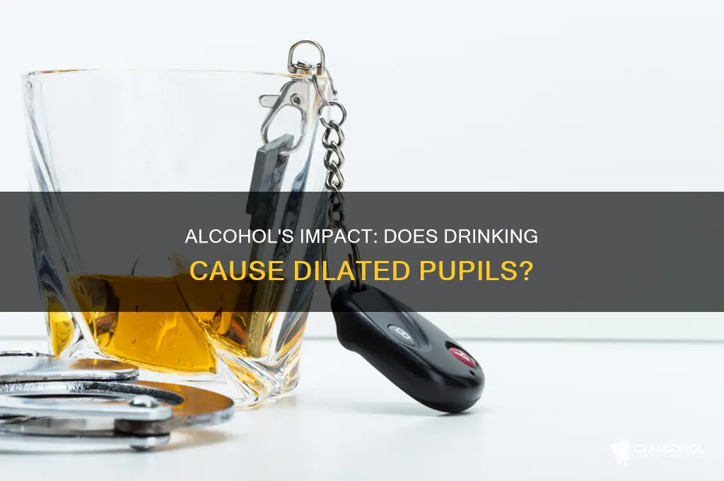 does alcohol dilated pupils