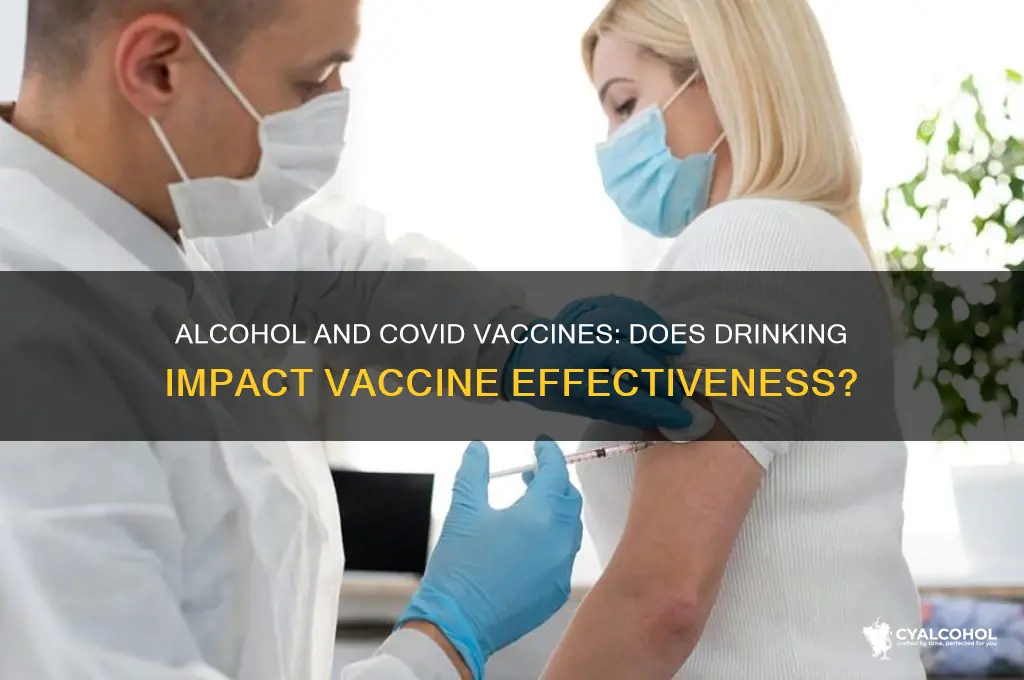 does alcohol diminish the covid vaccine