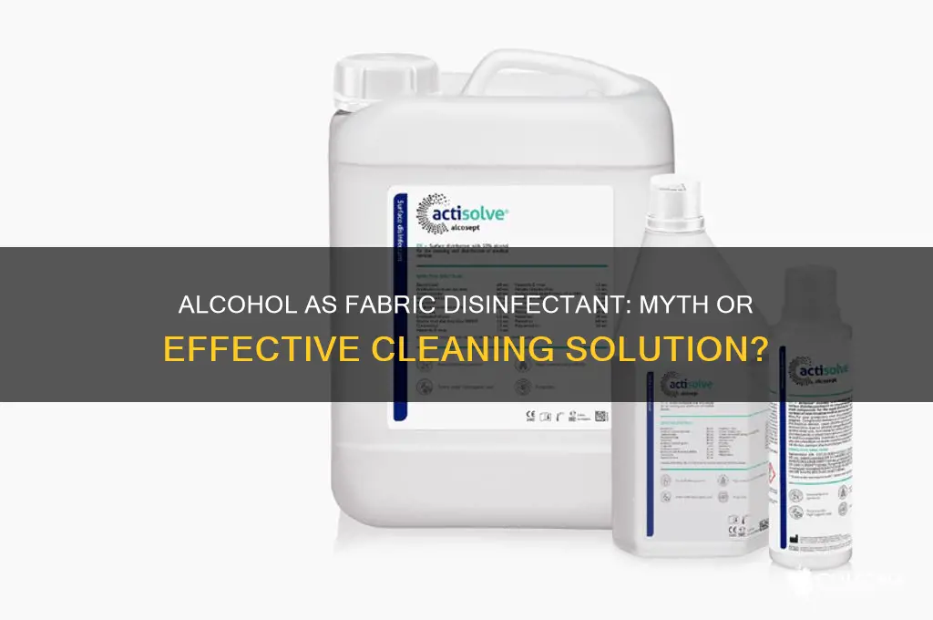 does alcohol disinfect fabric