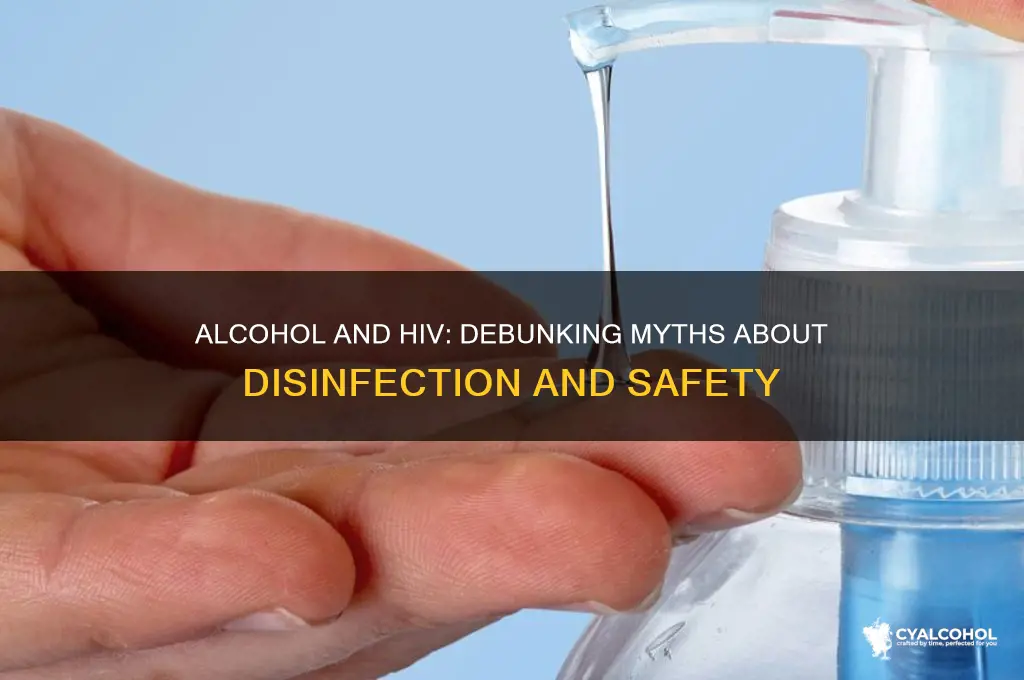 does alcohol disinfect hiv