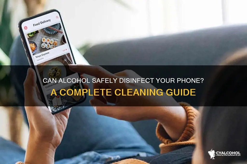 does alcohol disinfect phone