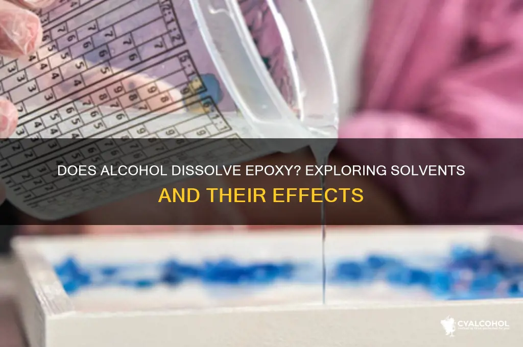 does alcohol dissolve epoxy