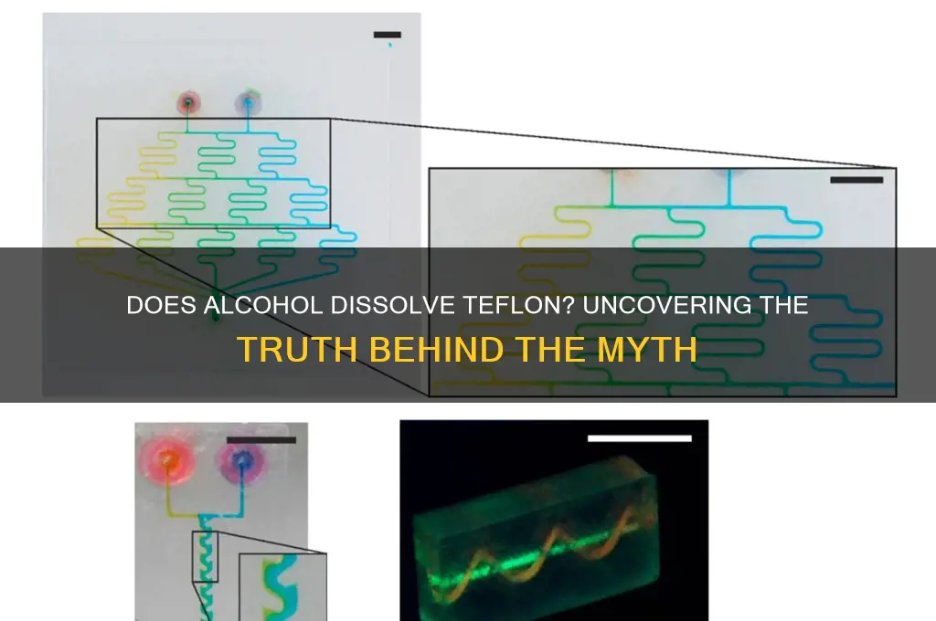 does alcohol dissolve teflon