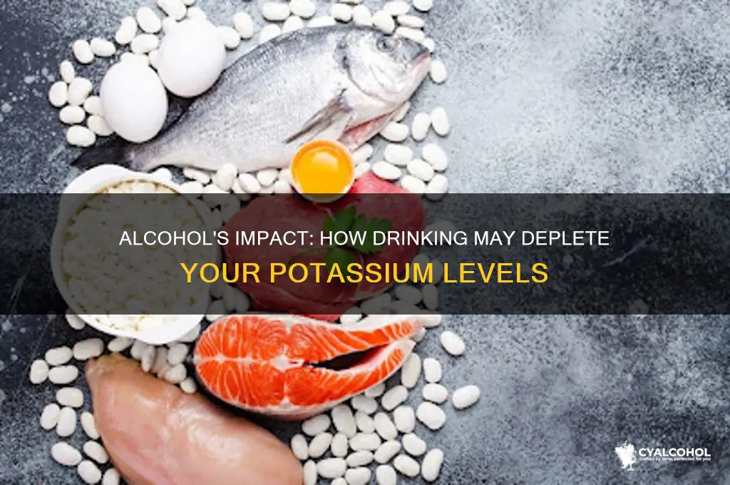 does alcohol drain potassium