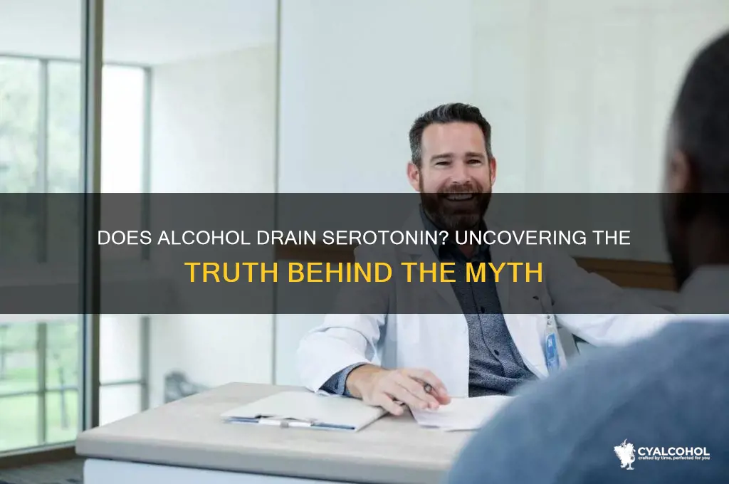 does alcohol drain serotonin