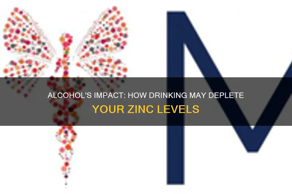 does alcohol drain zinc