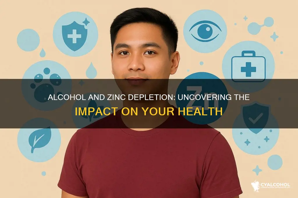 does alcohol drain zink