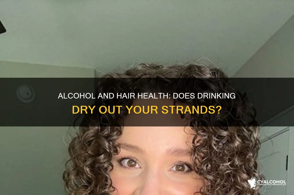 does alcohol dry hair