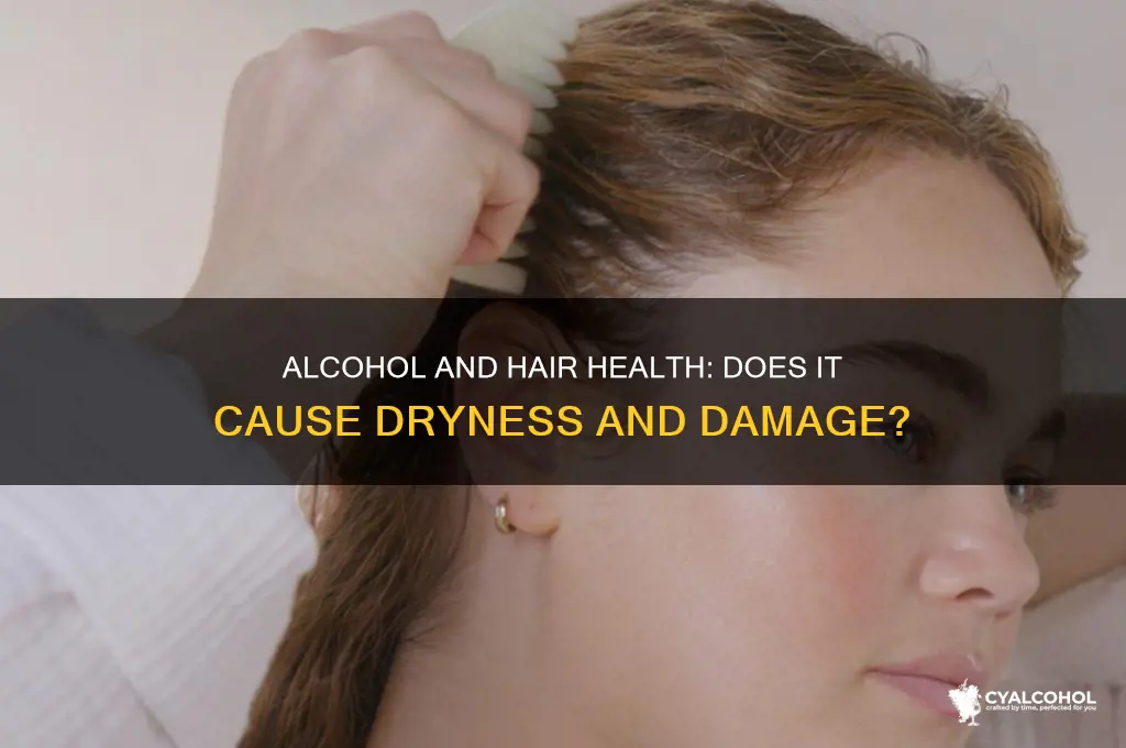 does alcohol dry out your hair