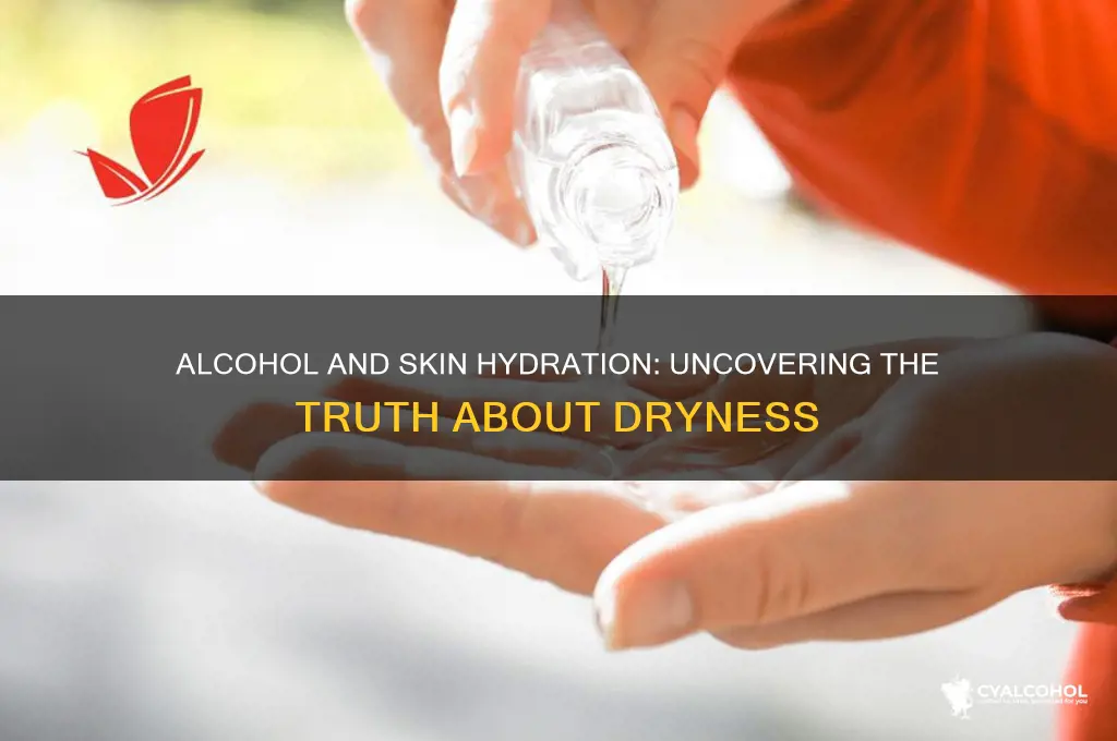 does alcohol dry skin