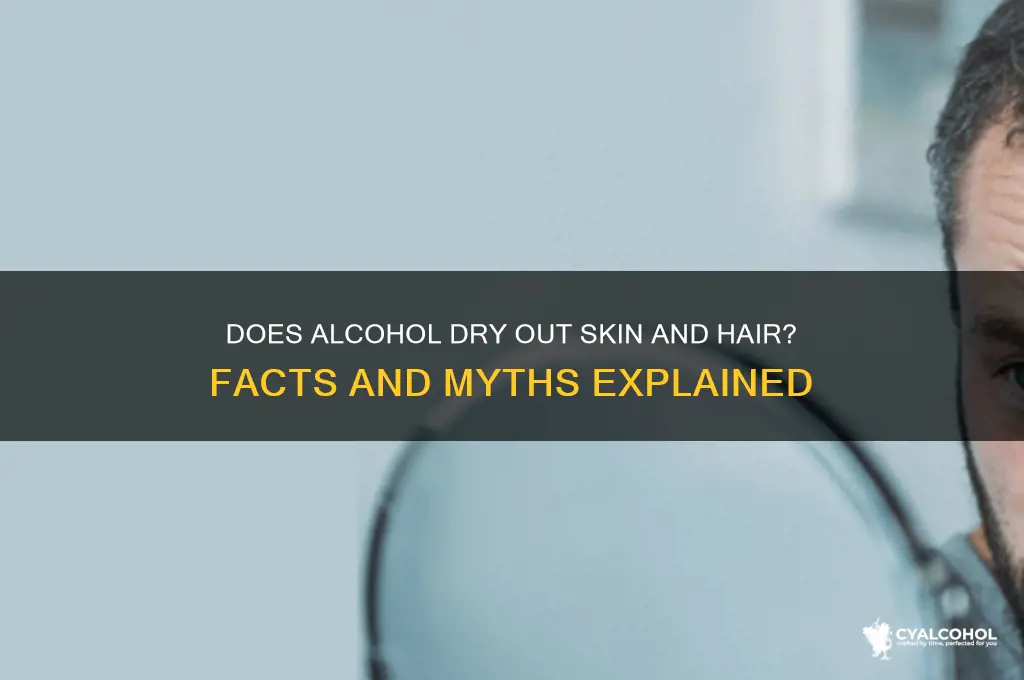 does alcohol dry